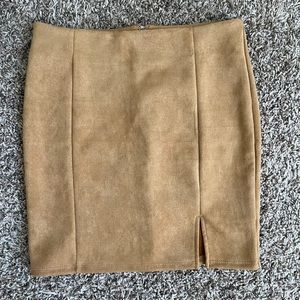 Suede Mini Skirt